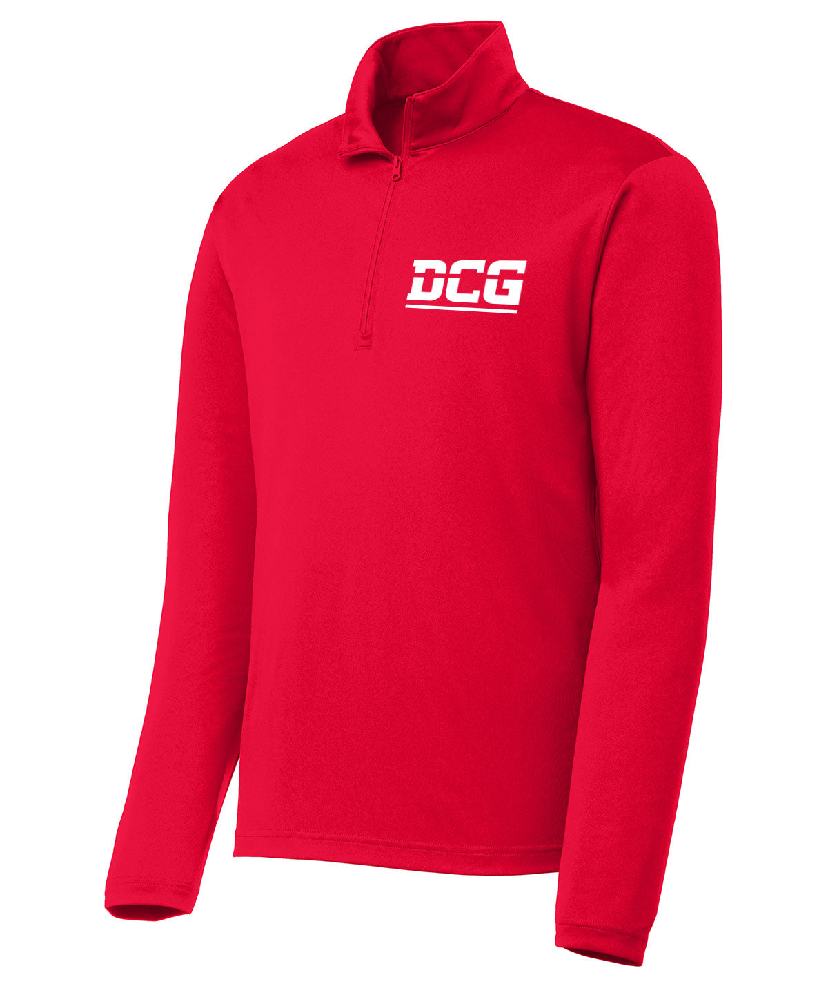School Pride Mens 1/4 Zip Solid Pullover