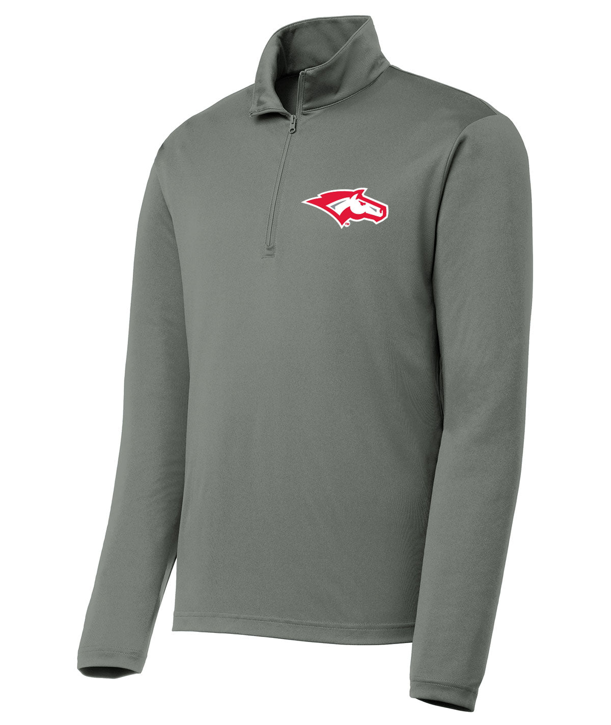 School Pride Mens 1/4 Zip Solid Pullover
