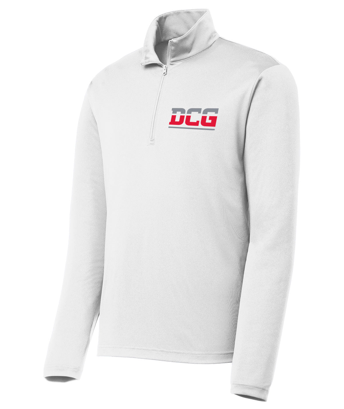 School Pride Mens 1/4 Zip Solid Pullover