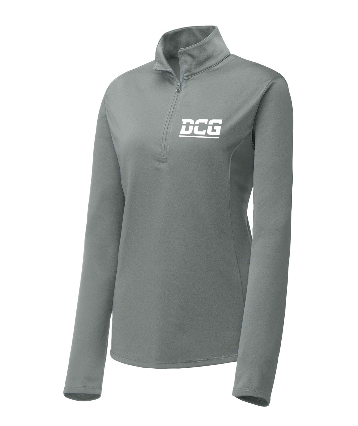 School Pride Womens 1/4 Zip Solid Pullover
