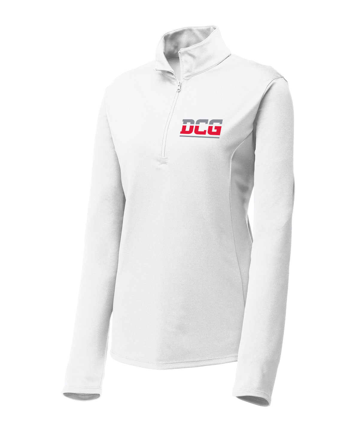 School Pride Womens 1/4 Zip Solid Pullover