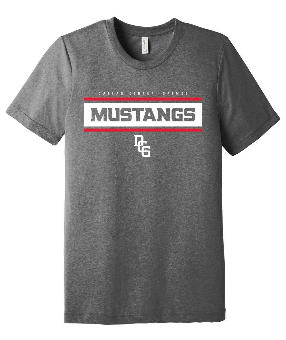 Mustangs Stripe Softstyle Tee