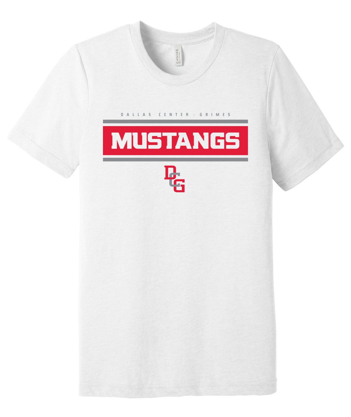 Mustangs Stripe Softstyle Tee