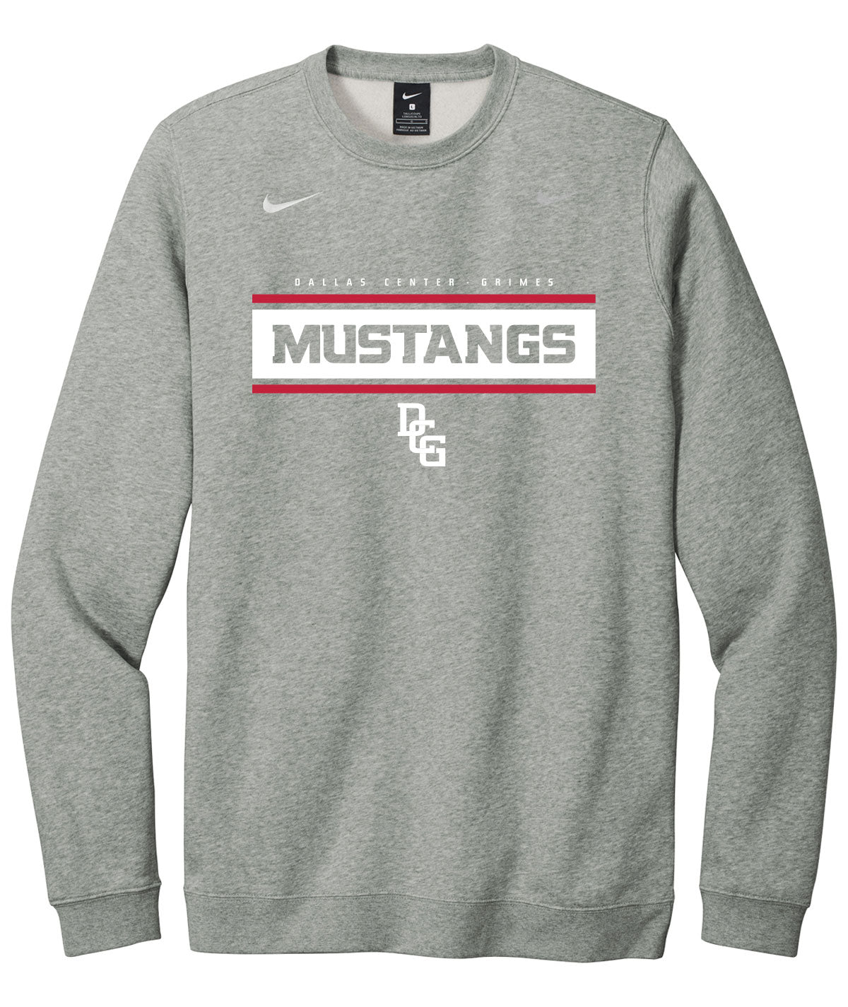 Mustangs Customizable Nike Crewneck Fleece