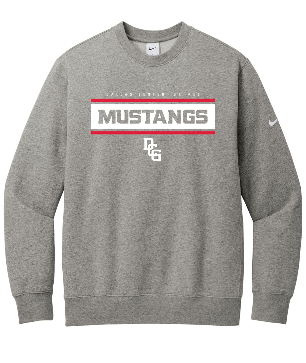 Mustangs Customizable Nike Crewneck Fleece