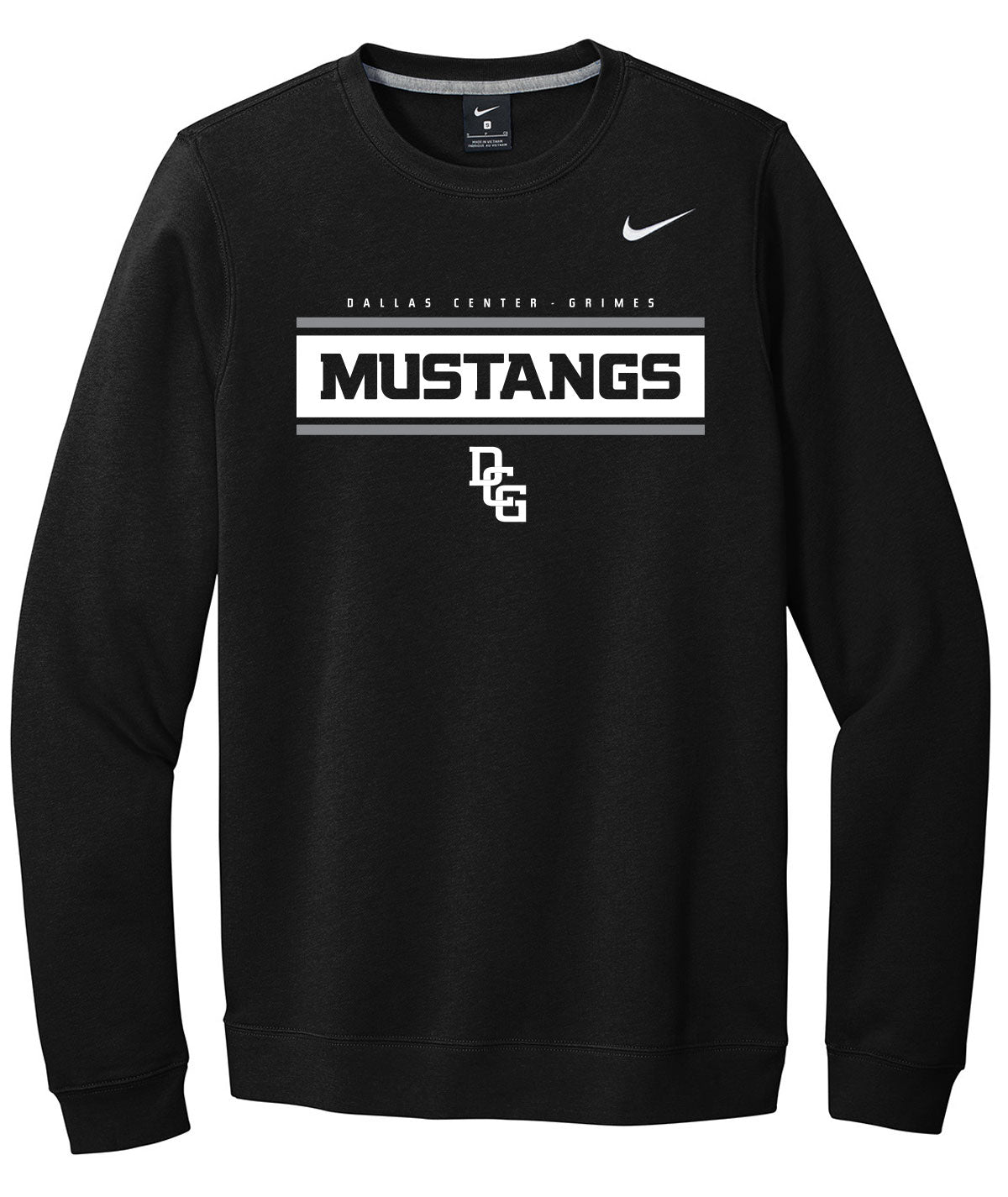 Mustangs Customizable Nike Crewneck Fleece