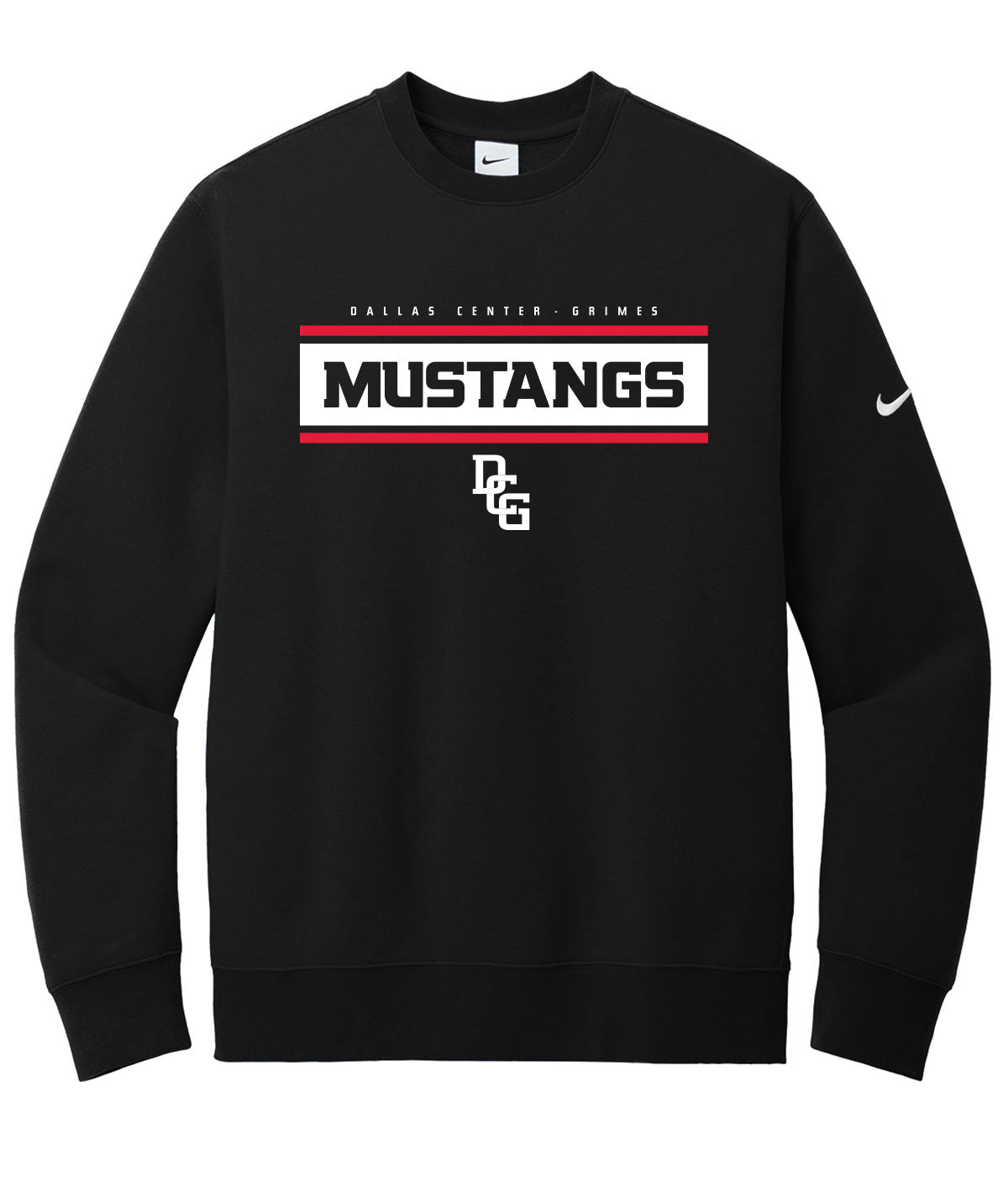 Mustangs Customizable Nike Crewneck Fleece