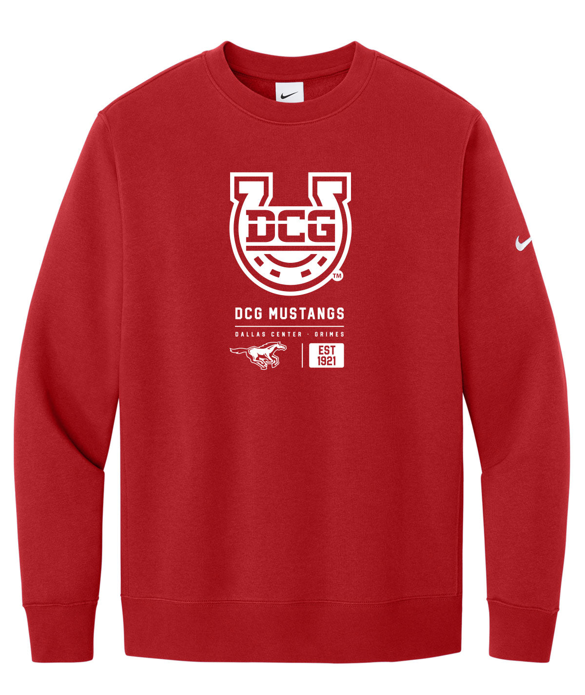 Mustangs Customizable Nike Crewneck Fleece