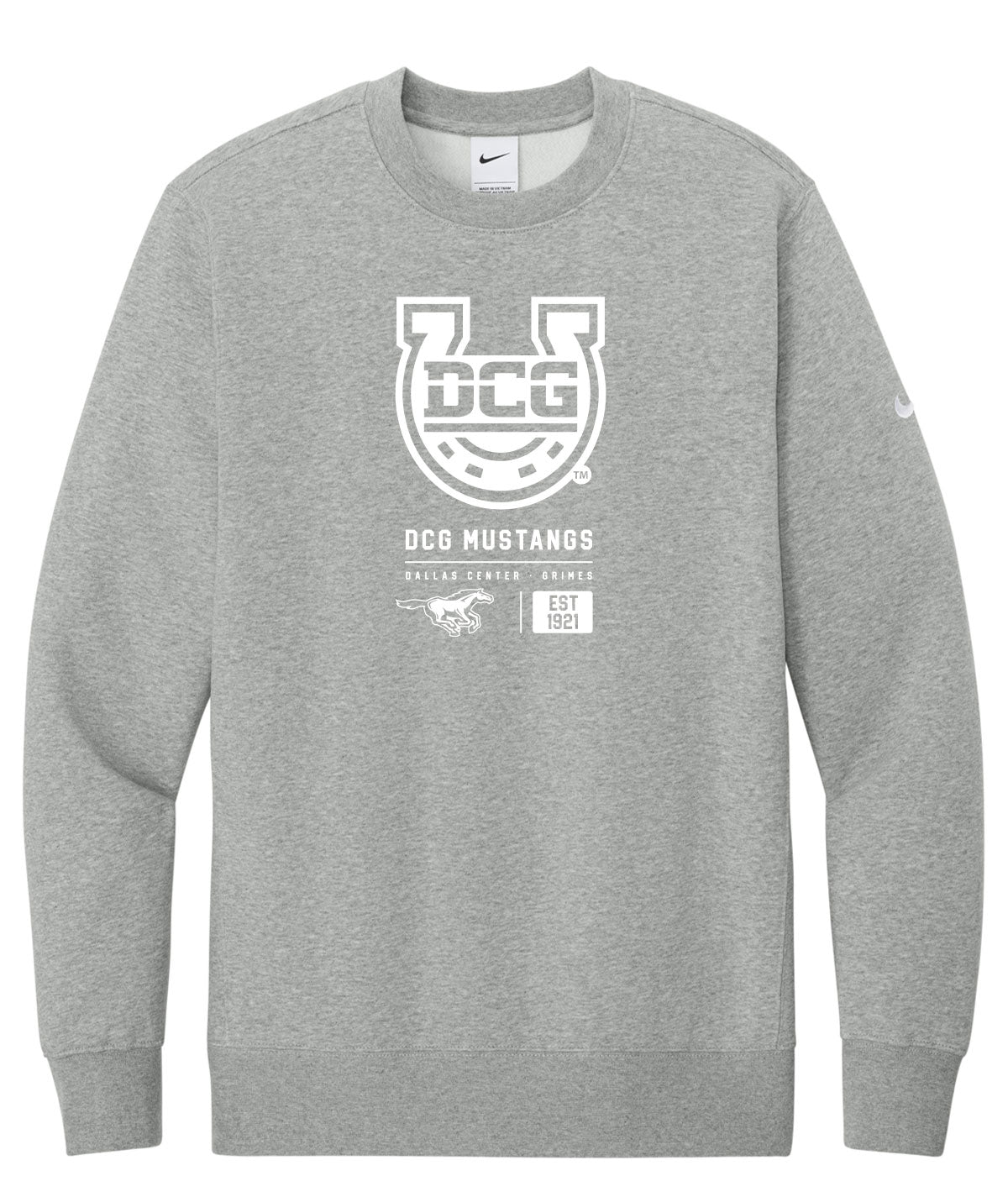 Mustangs Customizable Nike Crewneck Fleece