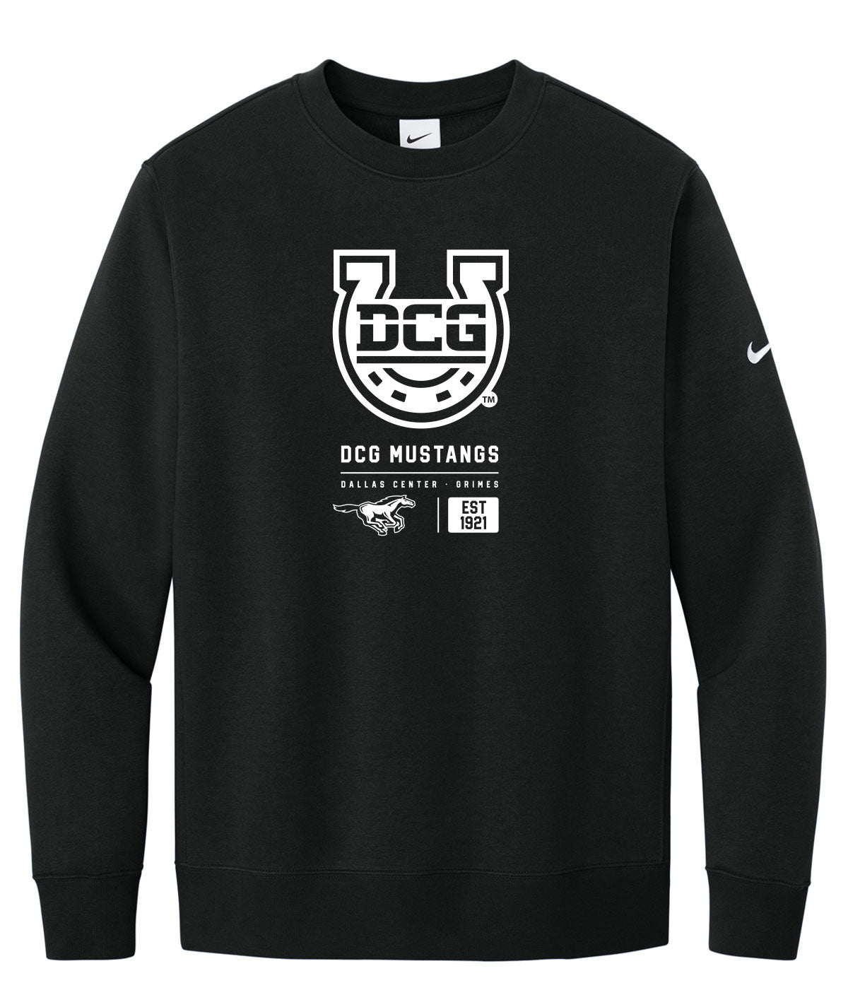 Mustangs Customizable Nike Crewneck Fleece