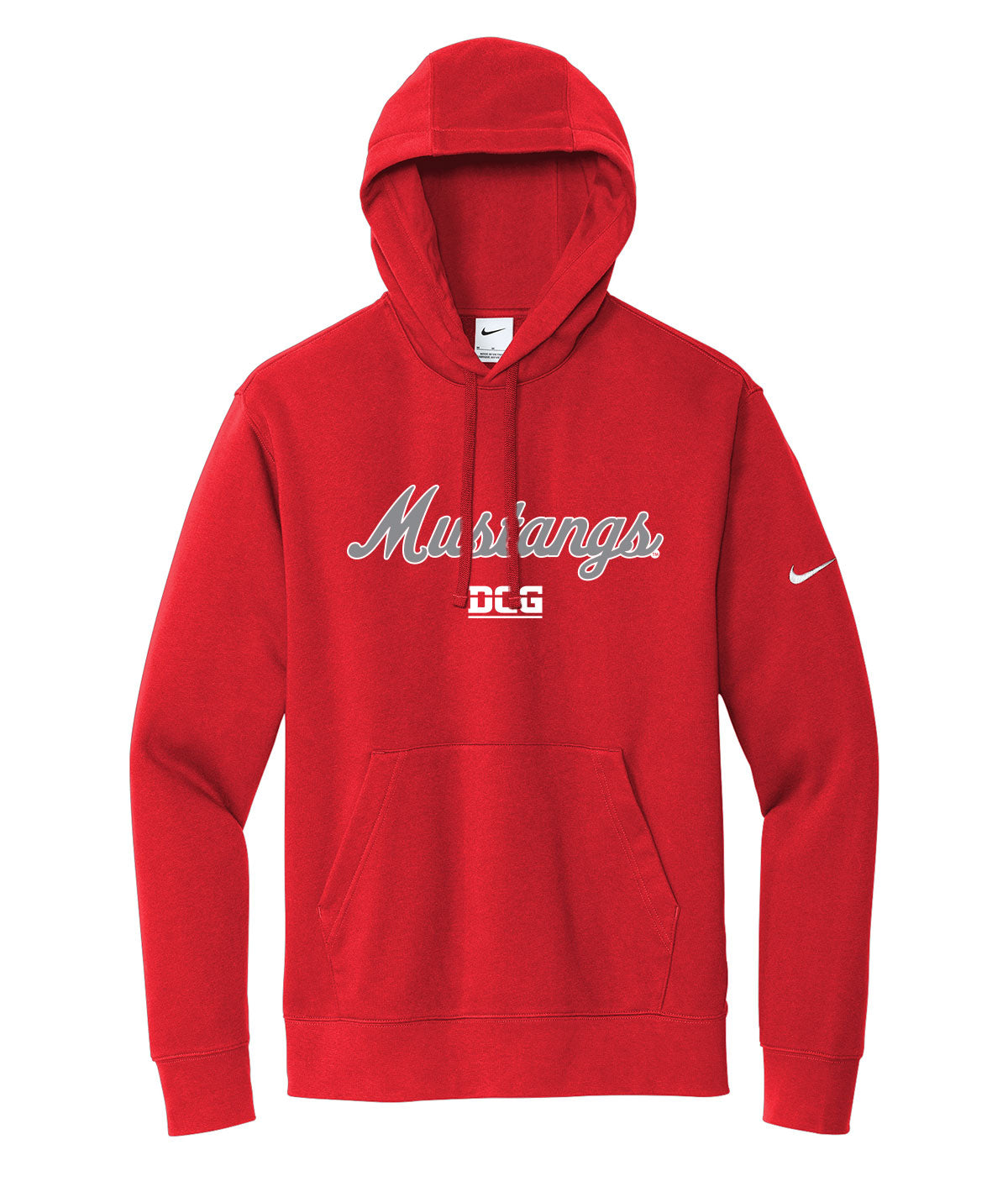 Mustangs Customizable Nike Fleece Hoodie