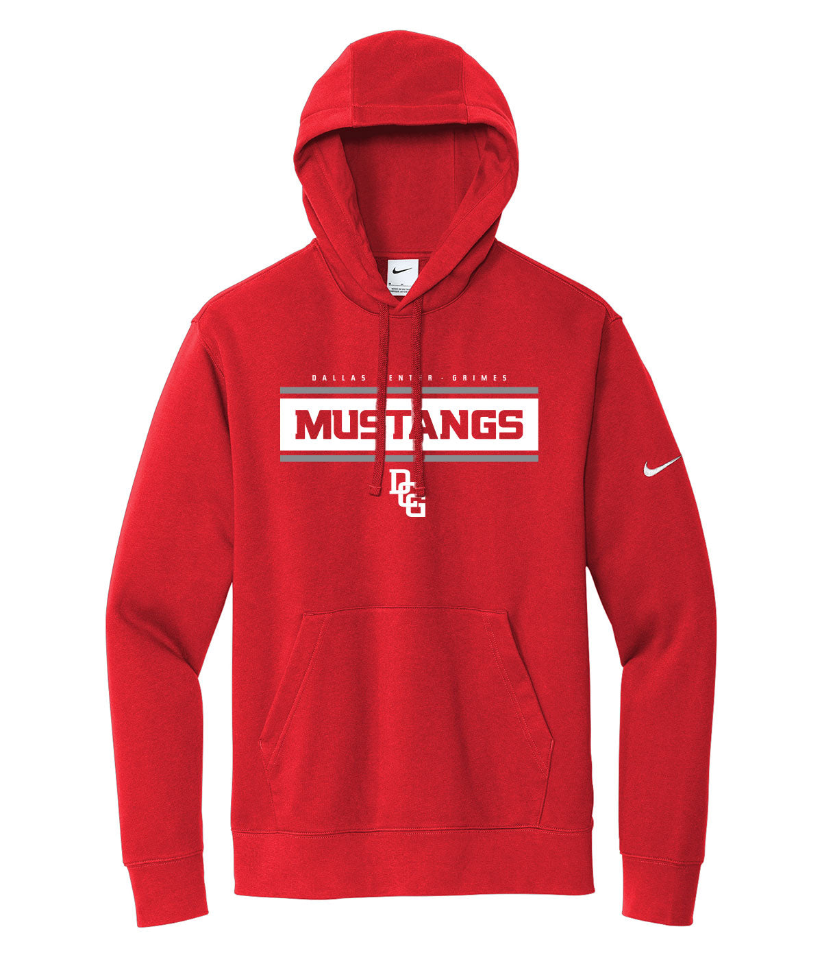 Mustangs Customizable Nike Fleece Hoodie