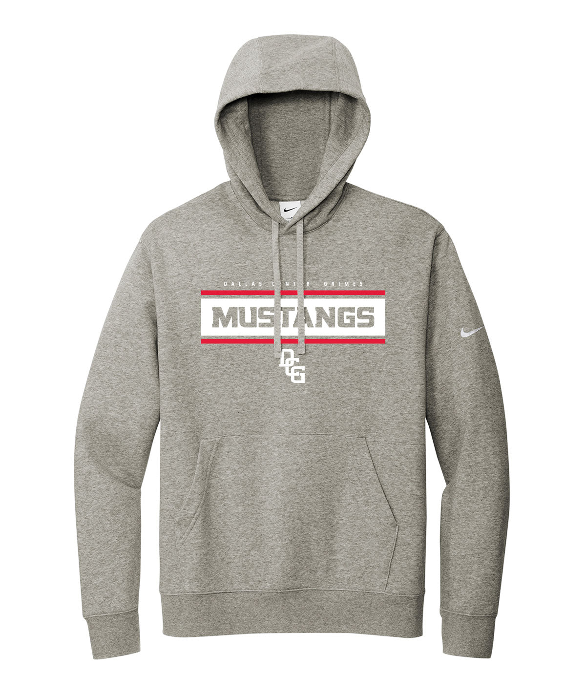 Mustangs Customizable Nike Fleece Hoodie