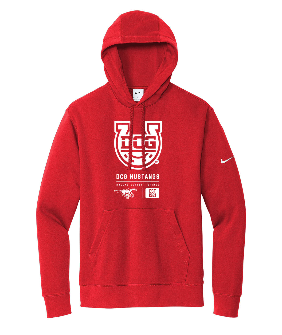 Mustangs Customizable Nike Fleece Hoodie