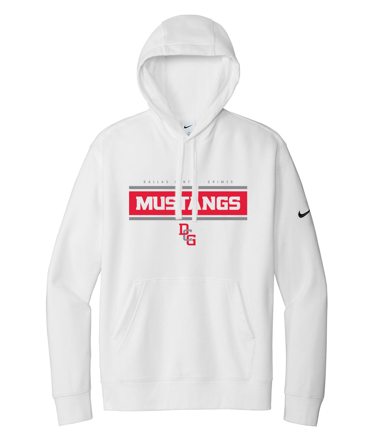 Mustangs Customizable Nike Fleece Hoodie
