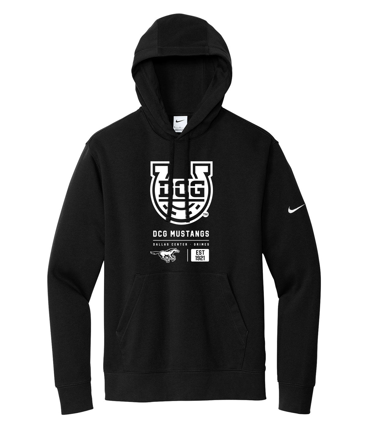 Mustangs Customizable Nike Fleece Hoodie