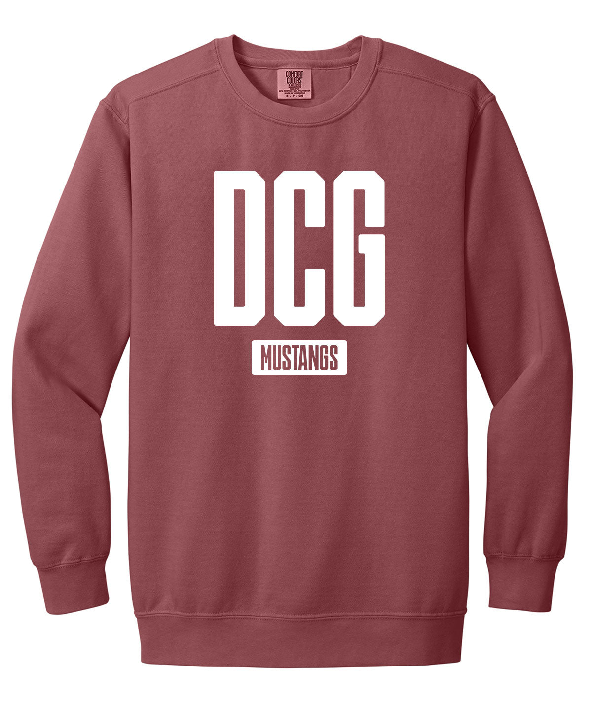 Mustangs Customizable Comfort Colors Crewneck Sweatshirt