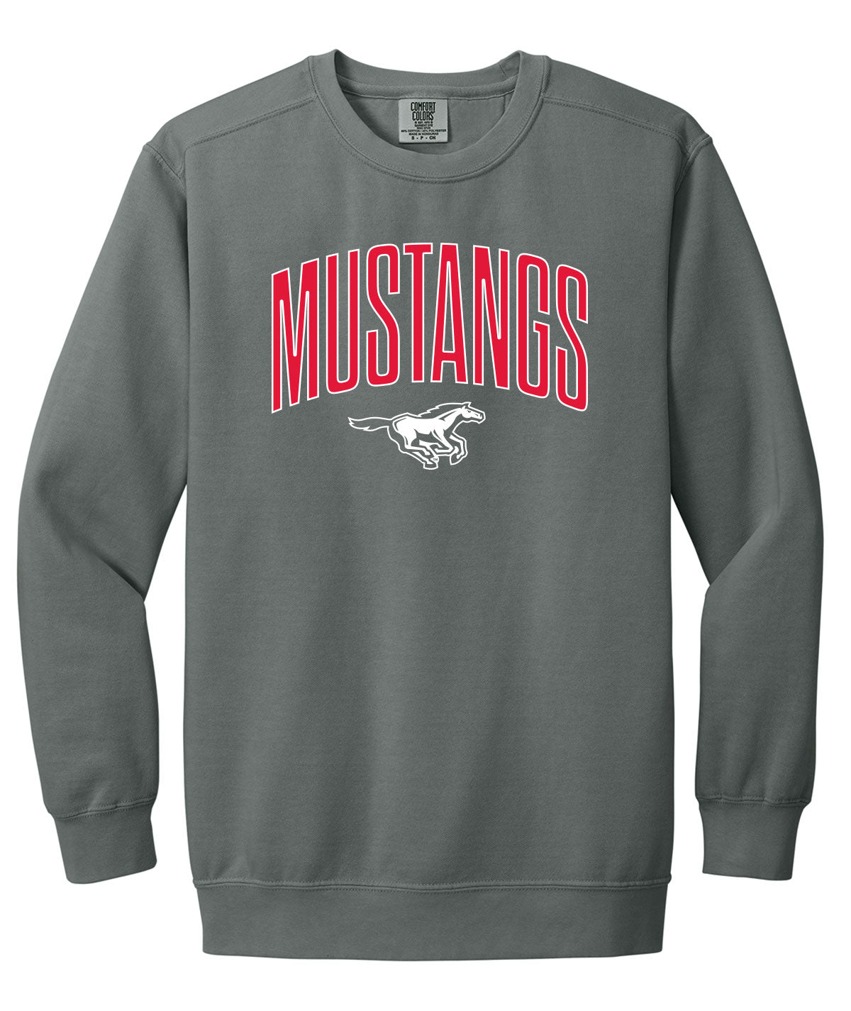Mustangs Customizable Comfort Colors Crewneck Sweatshirt