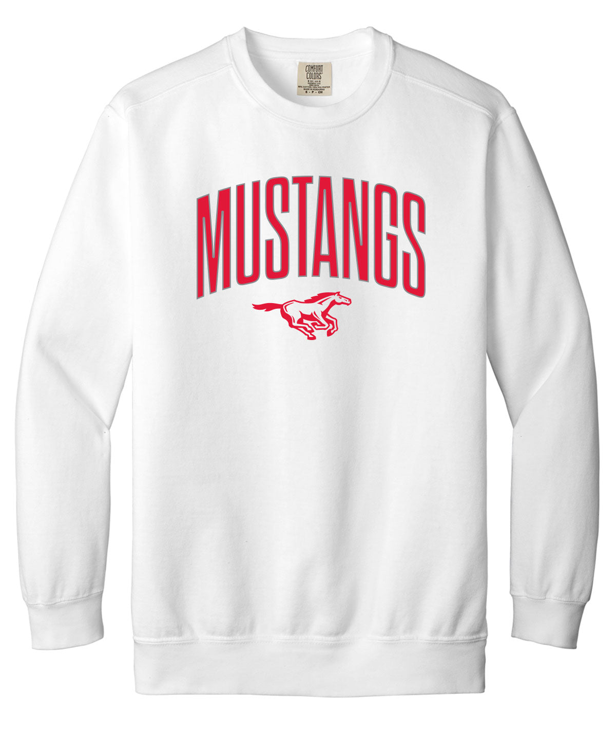 Mustangs Customizable Comfort Colors Crewneck Sweatshirt