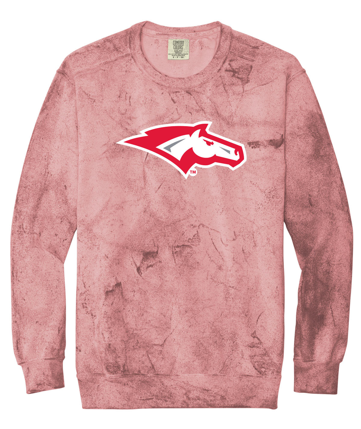 Mustangs Customizable Comfort Colors Colorblast Crewneck Sweatshirt