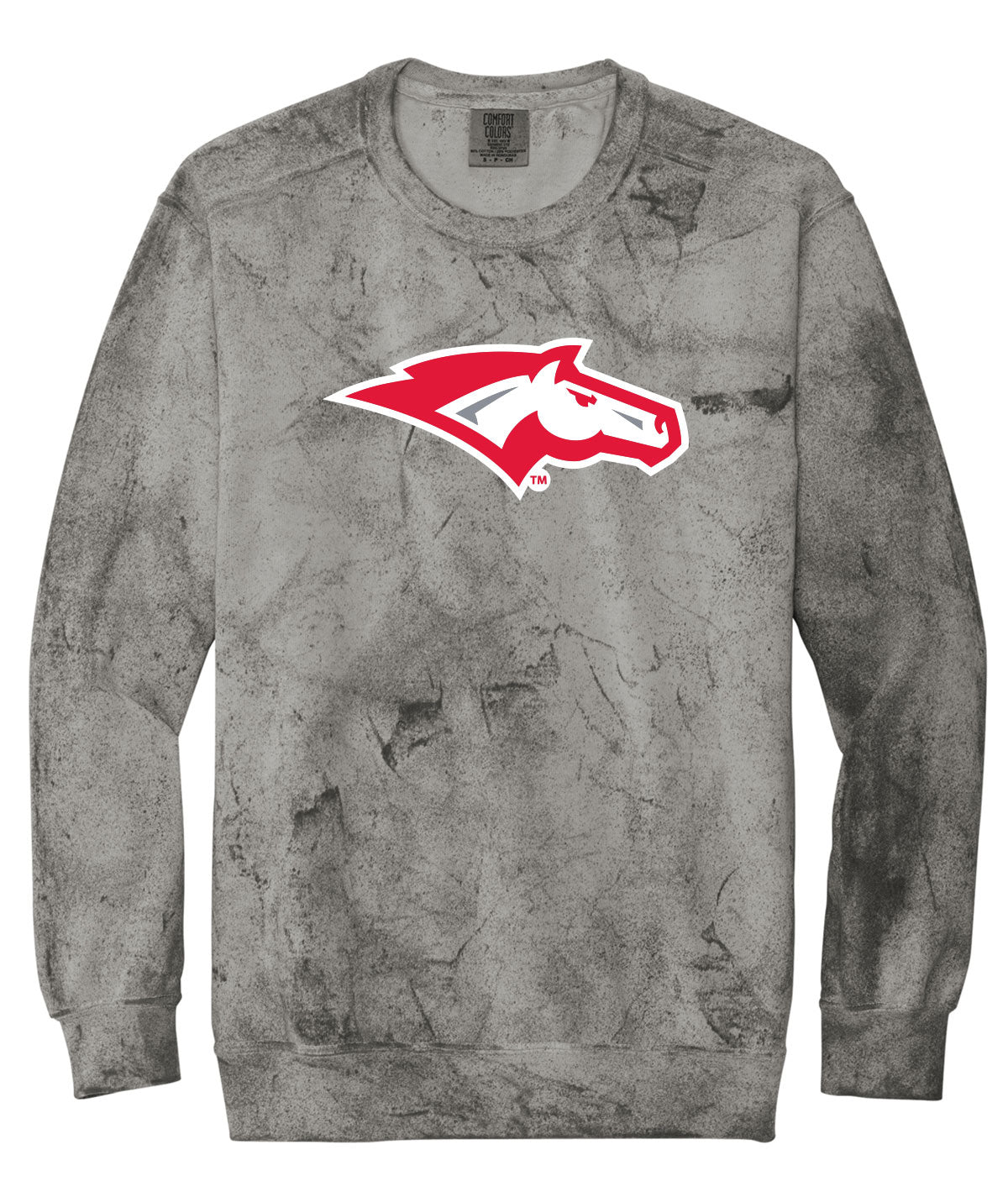 Mustangs Customizable Comfort Colors Colorblast Crewneck Sweatshirt