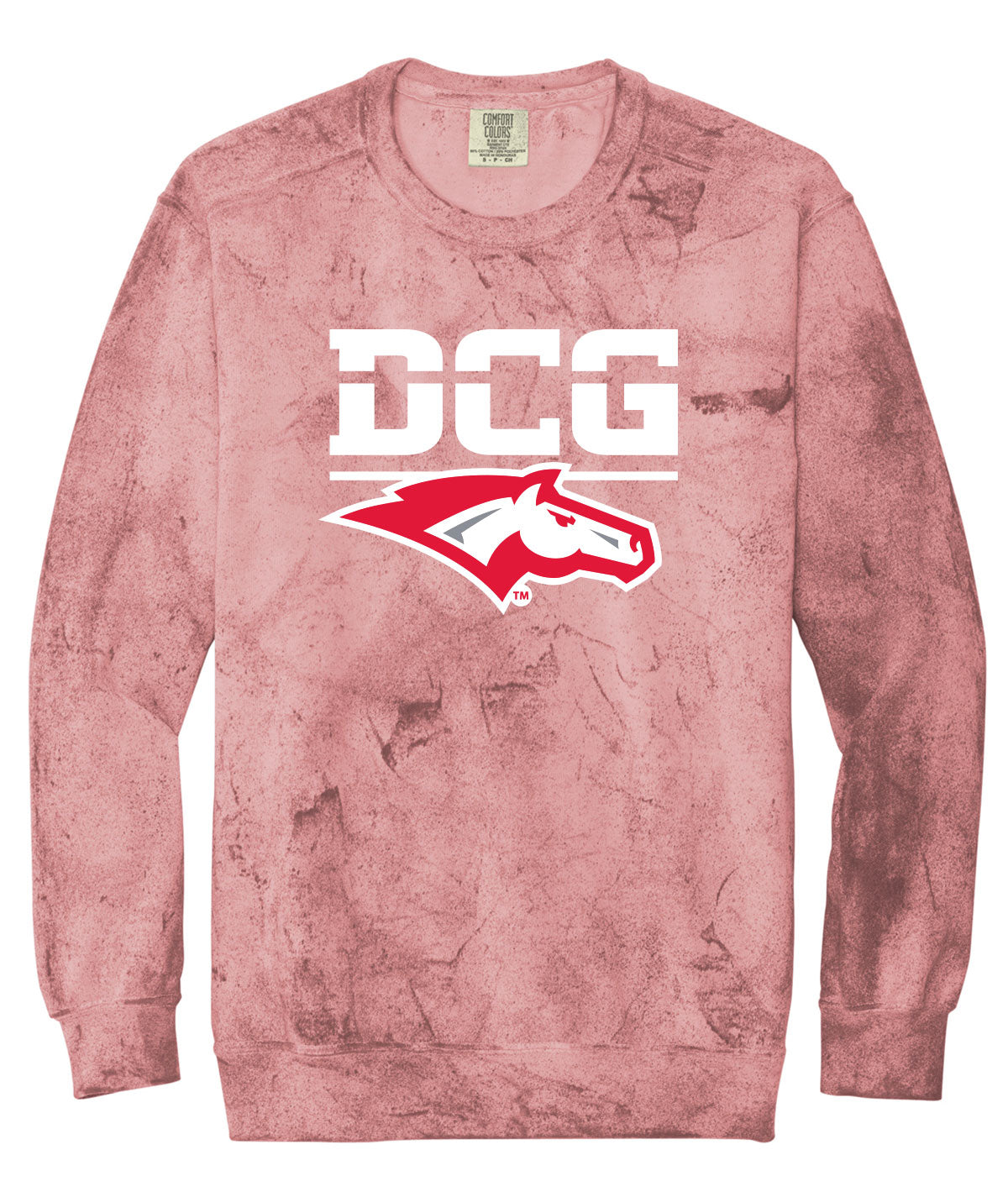 Mustangs Customizable Comfort Colors Colorblast Crewneck Sweatshirt