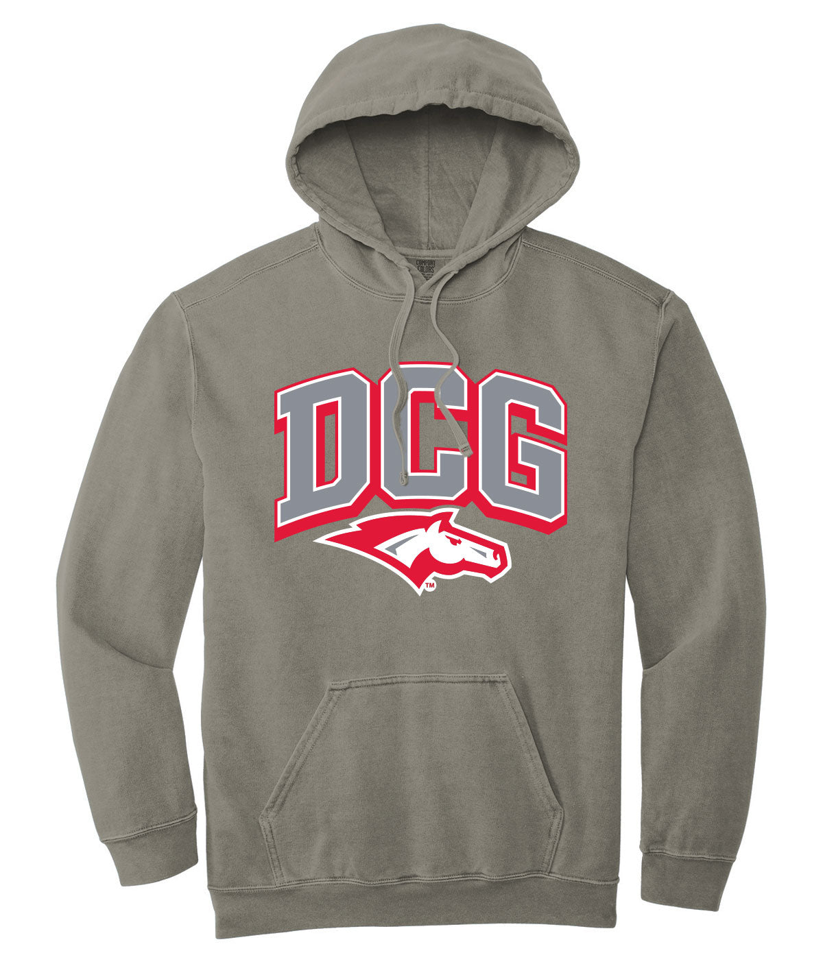 Mustangs Customizable Comfort Colors Hooded Sweatshirt