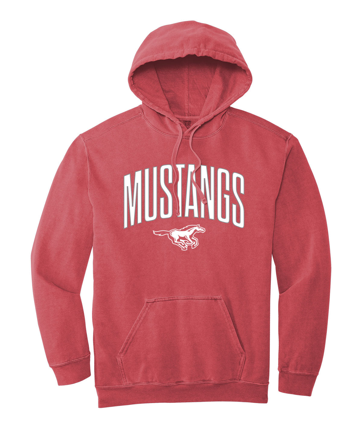 Mustangs Customizable Comfort Colors Hooded Sweatshirt