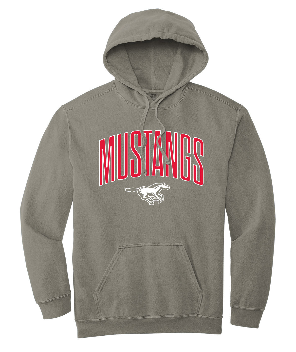 Mustangs Customizable Comfort Colors Hooded Sweatshirt