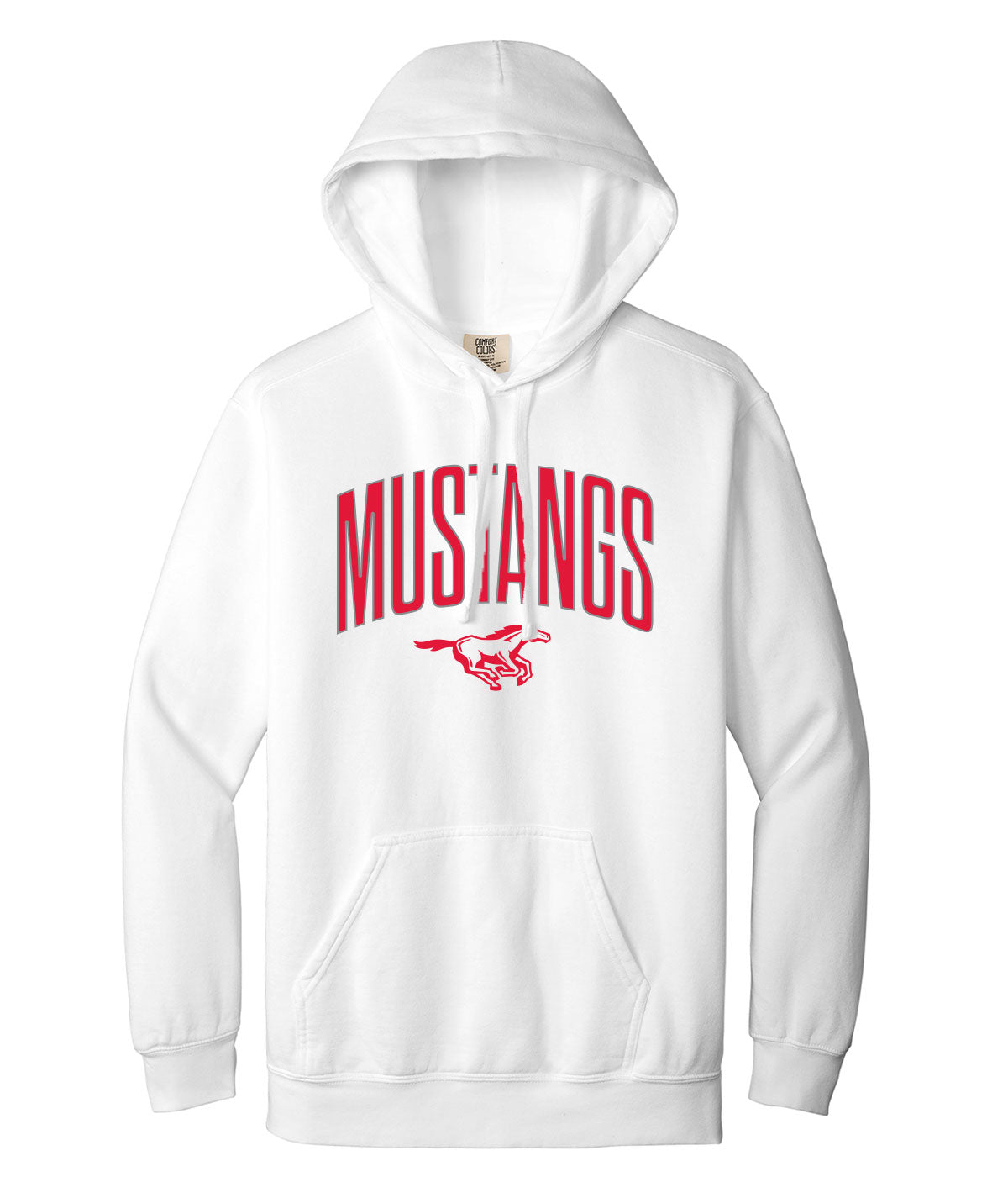 Mustangs Customizable Comfort Colors Hooded Sweatshirt