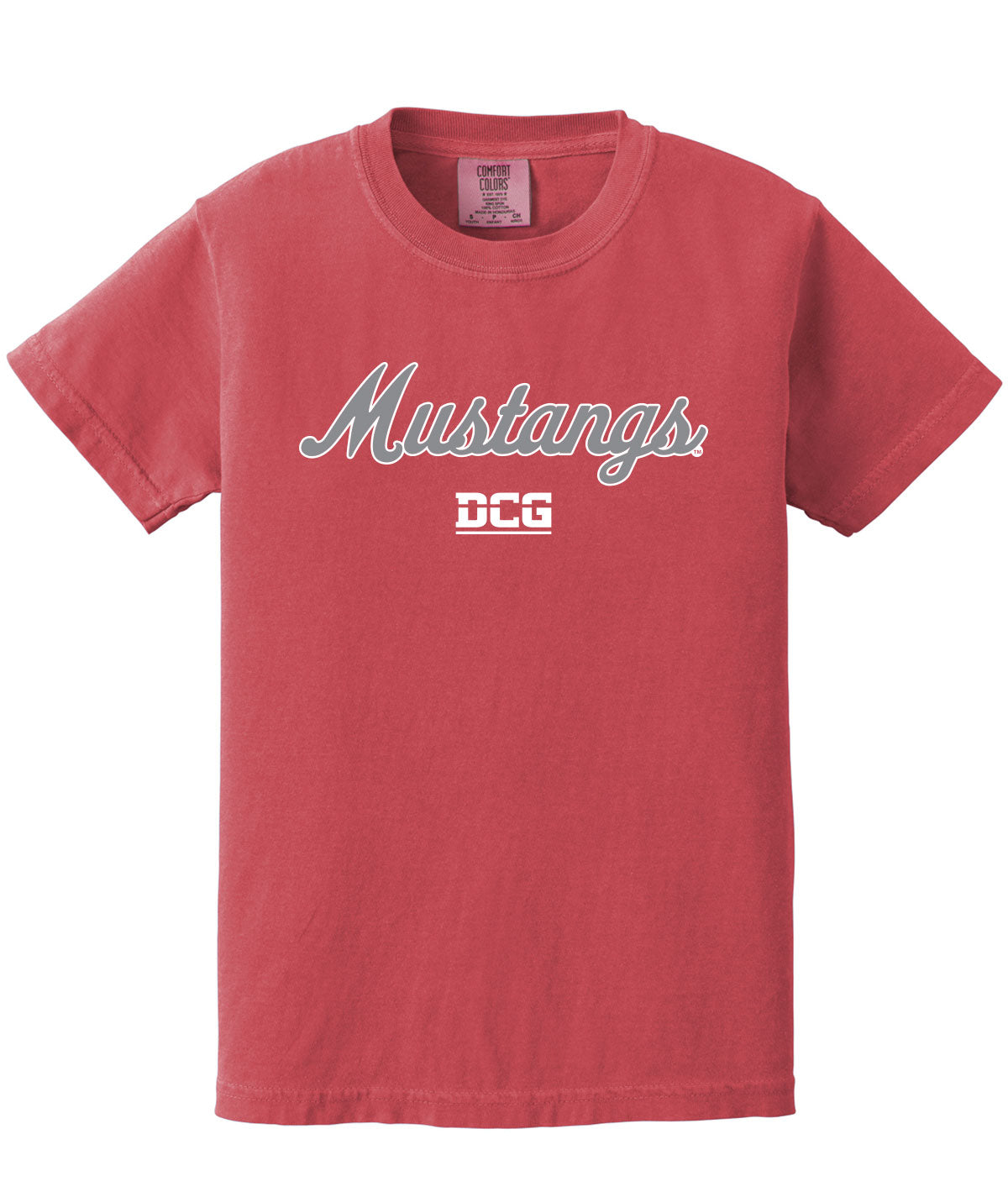 Mustangs Customizable Youth Comfort Colors Tee