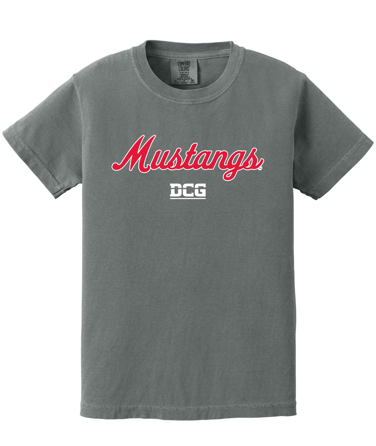 Mustangs Customizable Youth Comfort Colors Tee