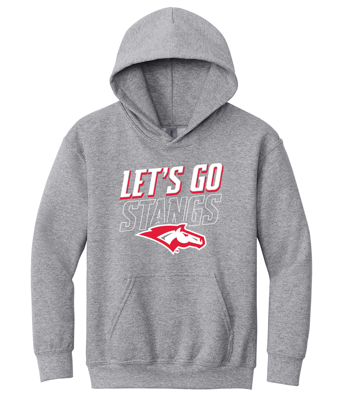 Let's Go Stangs Youth Hooded Sweatshirt