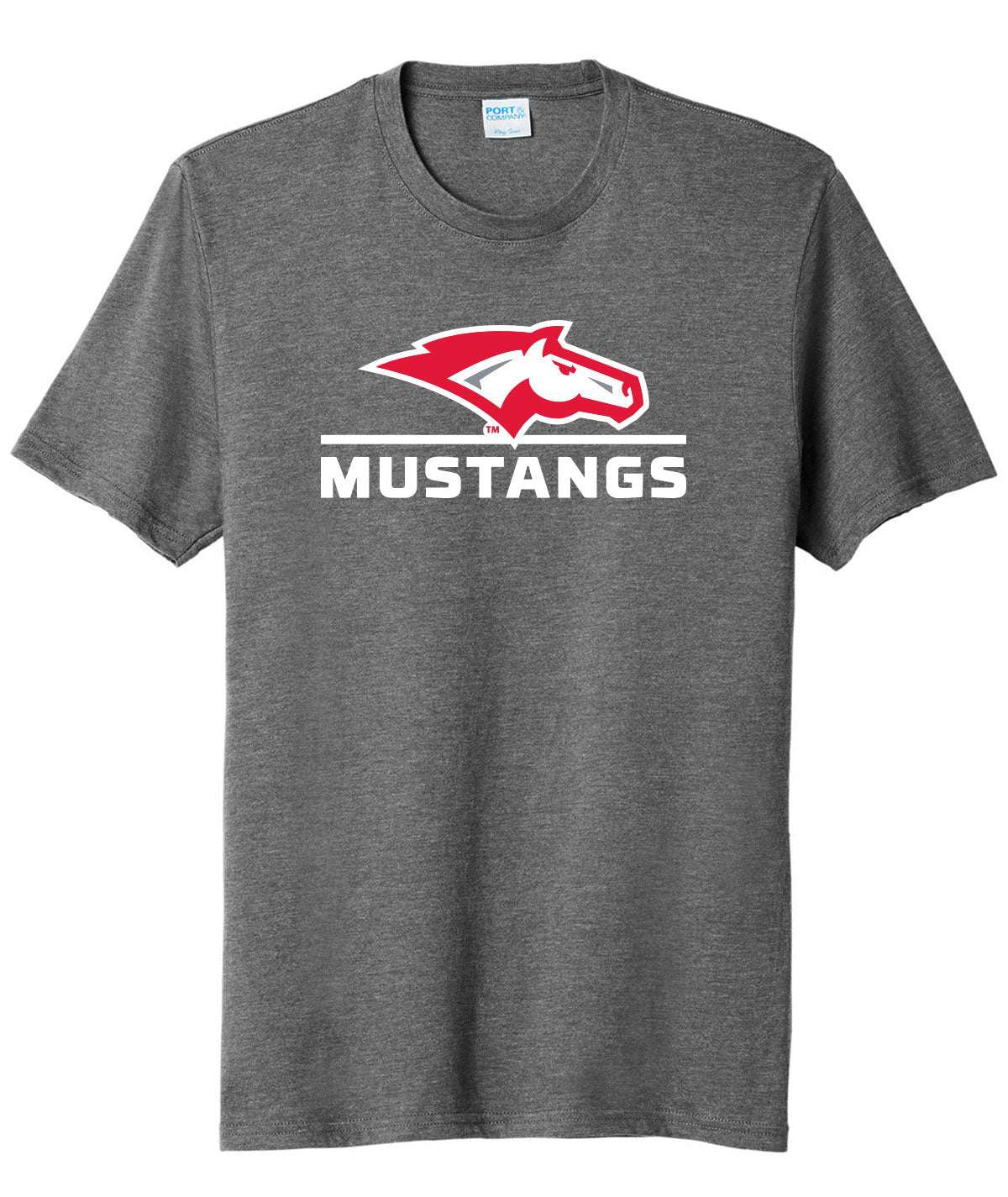 Mustangs Mascot Tri-Blend Tee