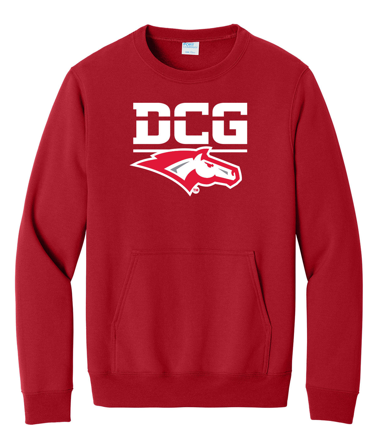 DCG Mustangs Crewneck Pocket Sweatshirt