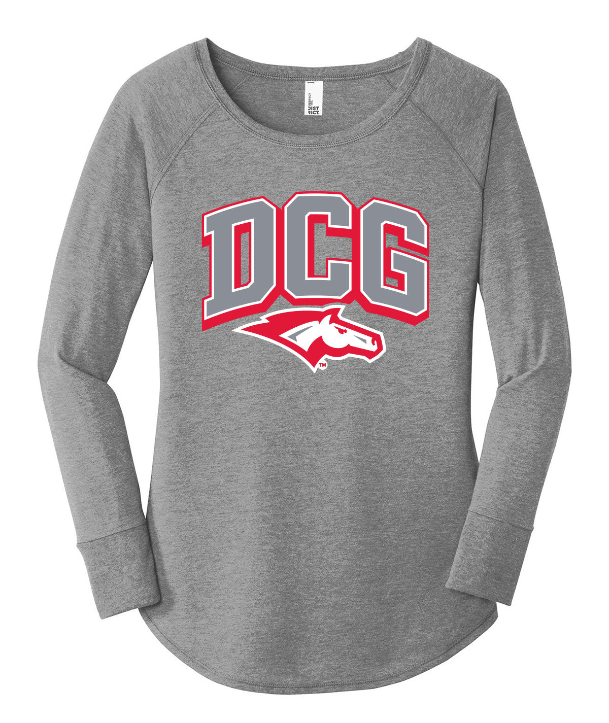 DCG Arch Womens Triblend Long Sleeve Tunic Tee