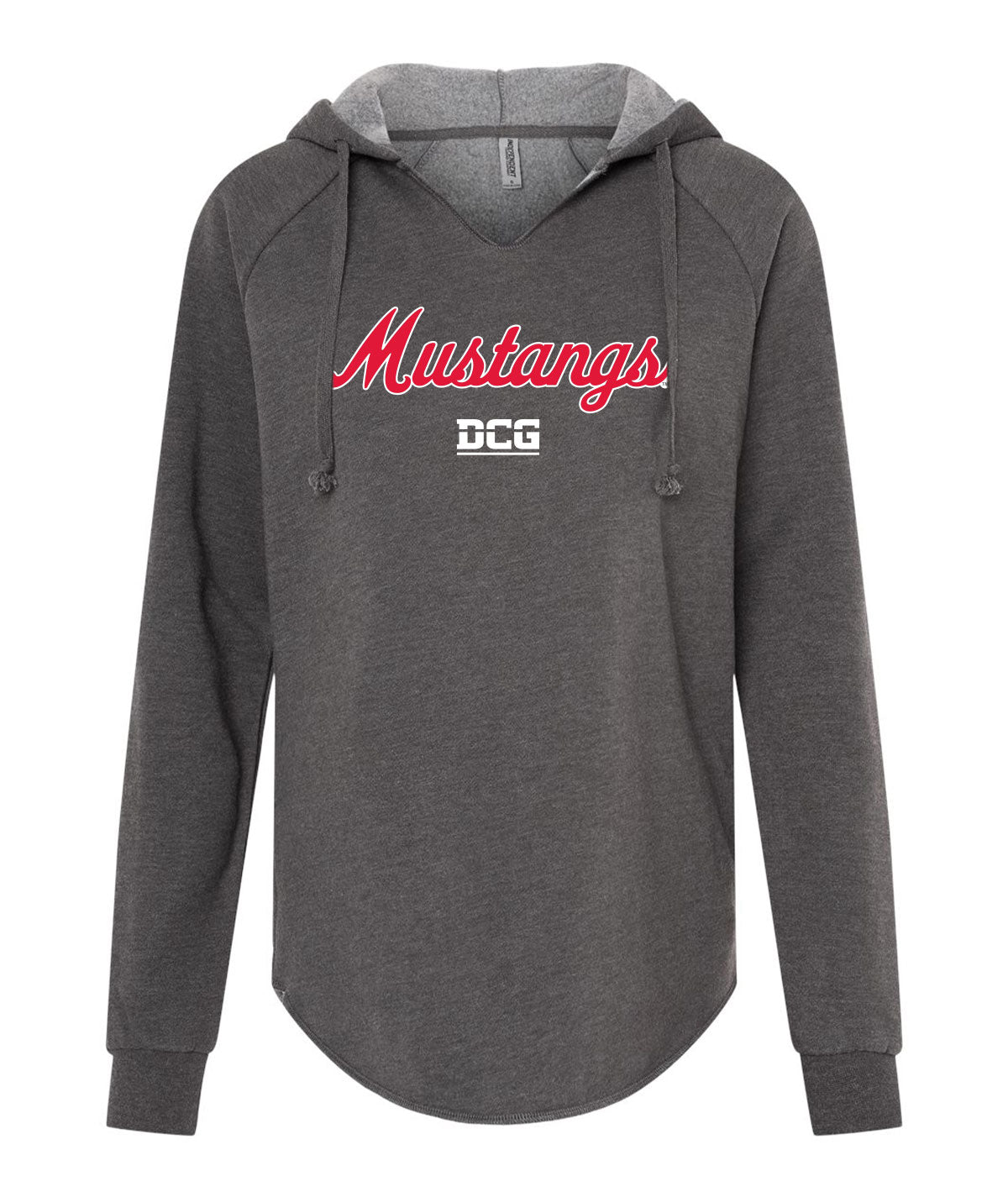 Mustangs Script Womens Wave Wash Hoodie
