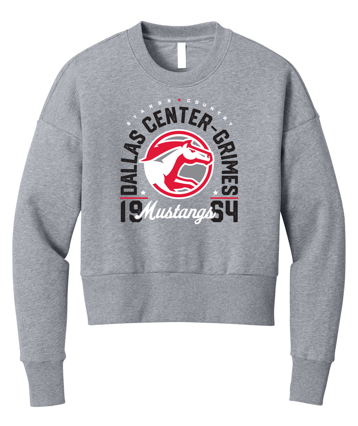 Stangs Country 1964 Ladies Crew Sweatshirt