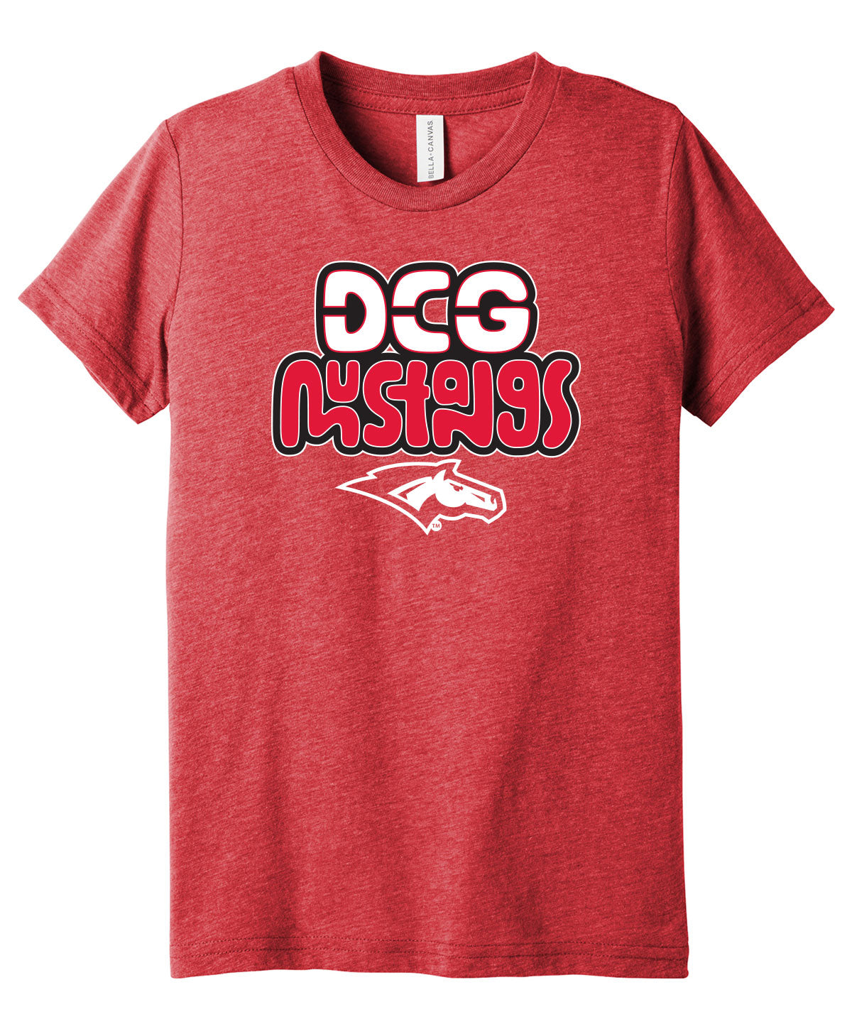 Mustangs Graffiti Triblend Youth Tee
