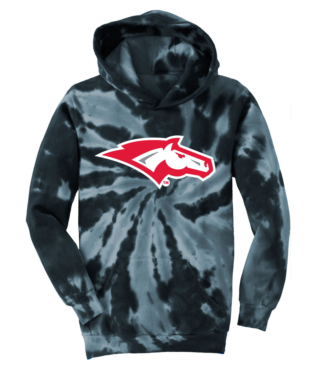 Mustangs Youth Tie-Dye Hooded Sweatshirt
