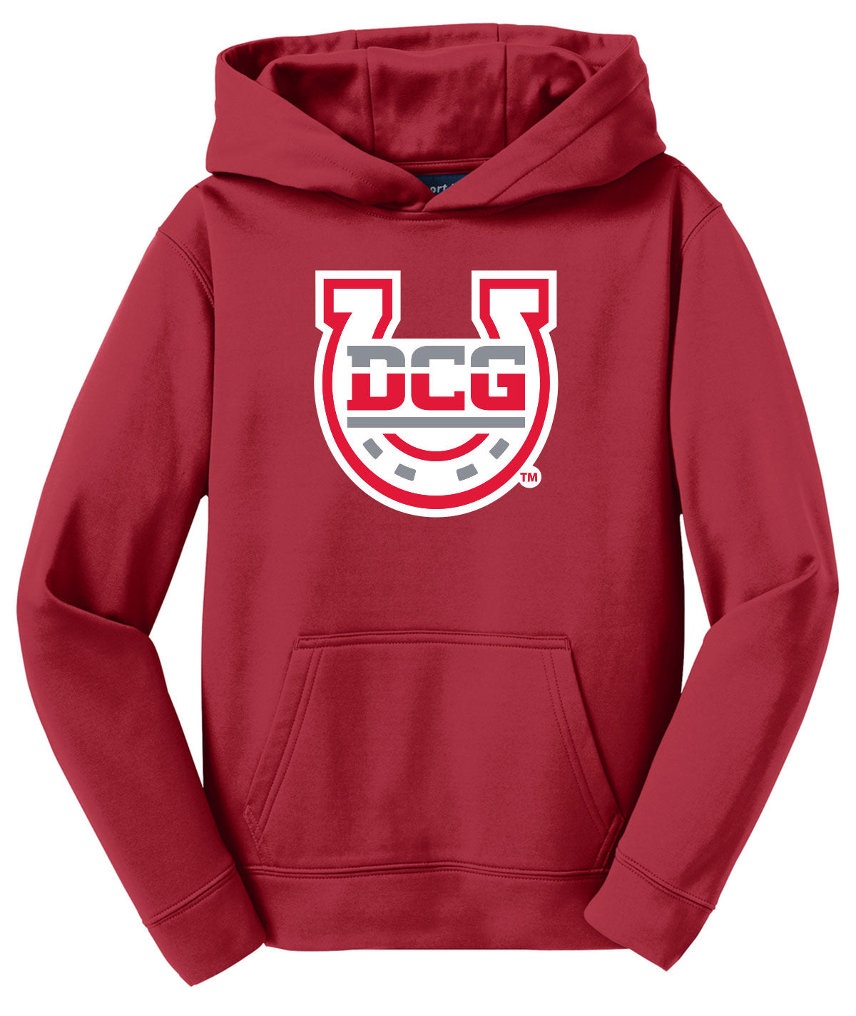 DCG Horseshoe Lettermark Youth Performance Hooded Sweatshirt