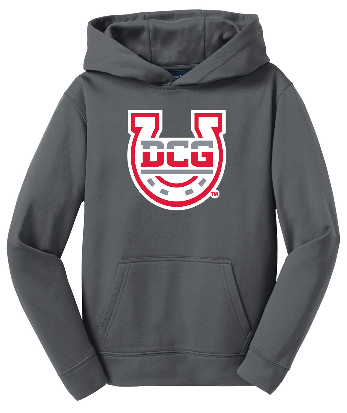 DCG Horseshoe Lettermark Youth Performance Hooded Sweatshirt