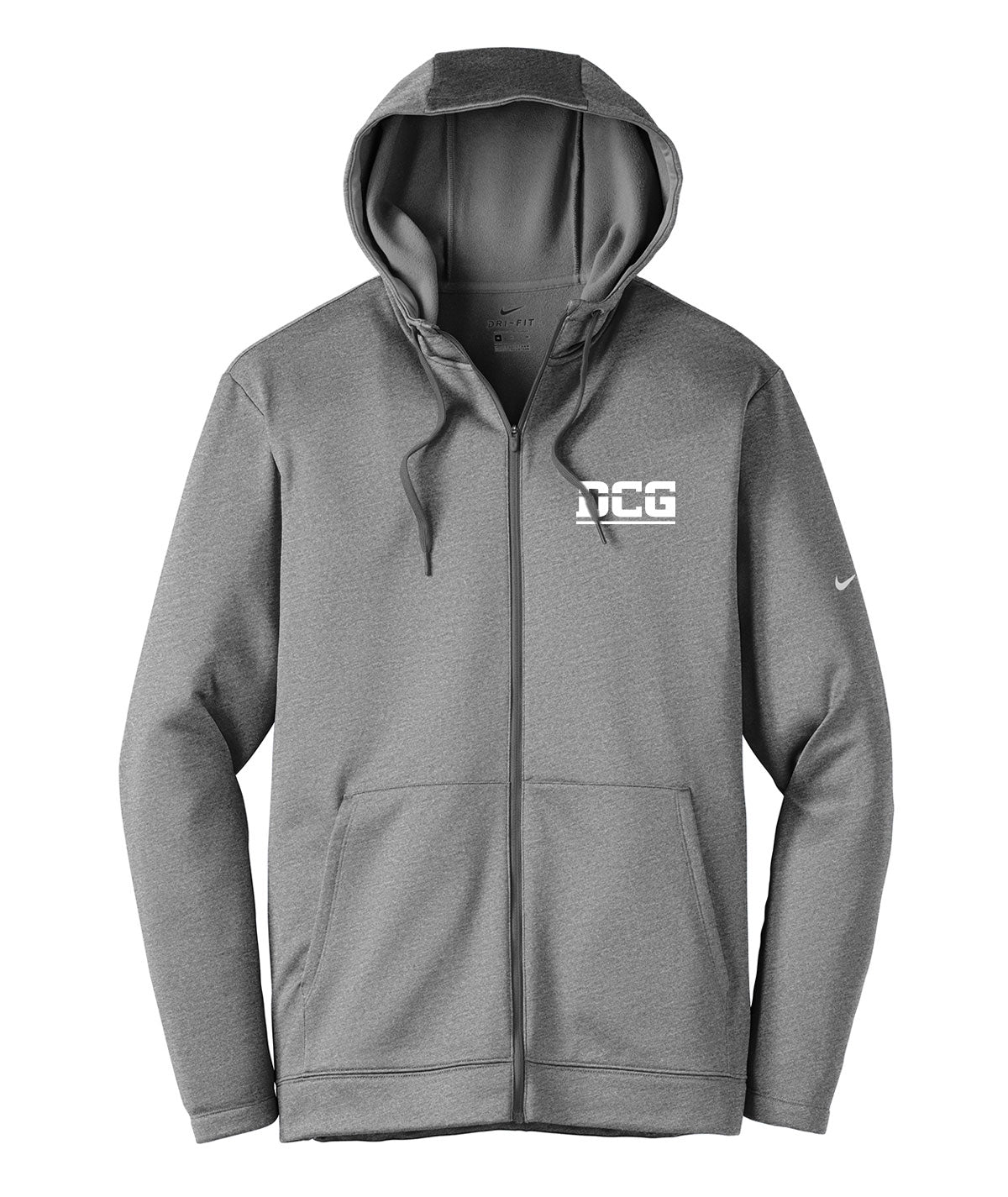 DCG Mustangs Nike Therma-FIT Full-Zip Fleece Hoodie