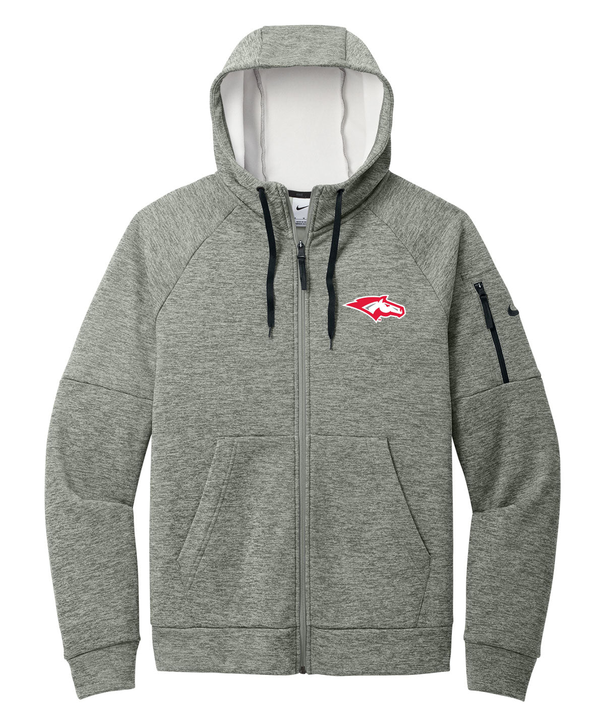 DCG Mustangs Nike Therma-FIT Full-Zip Pocket Fleece Hoodie