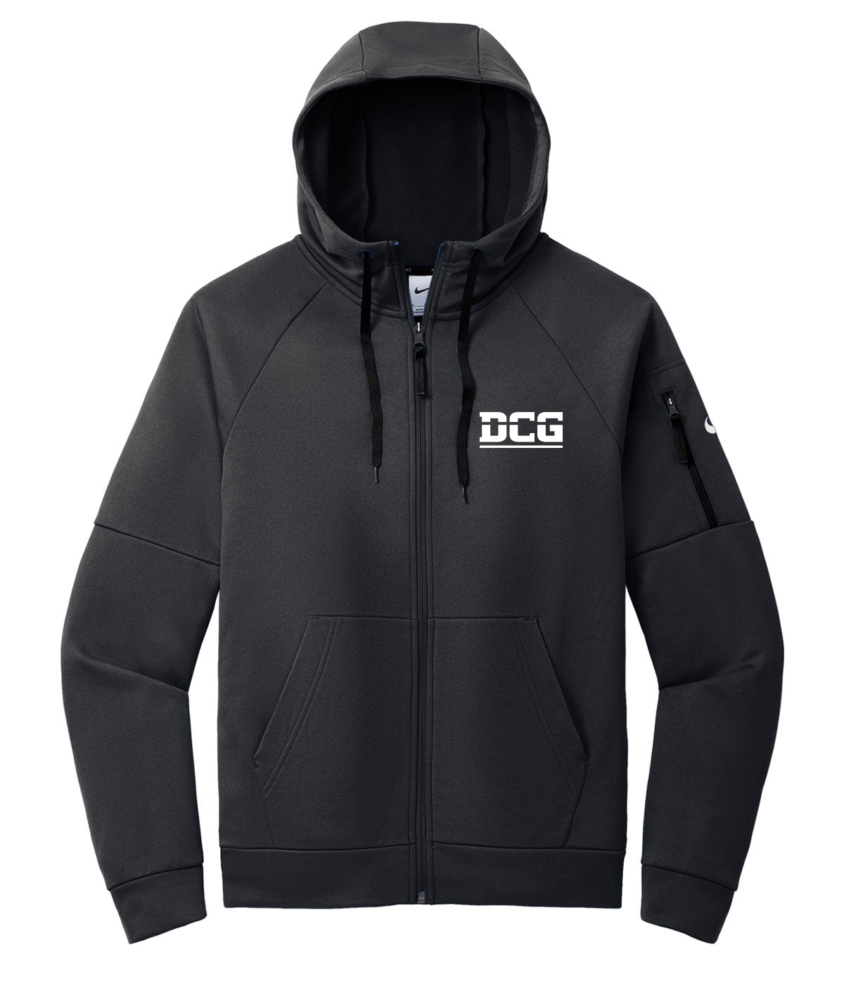 DCG Mustangs Nike Therma-FIT Full-Zip Pocket Fleece Hoodie