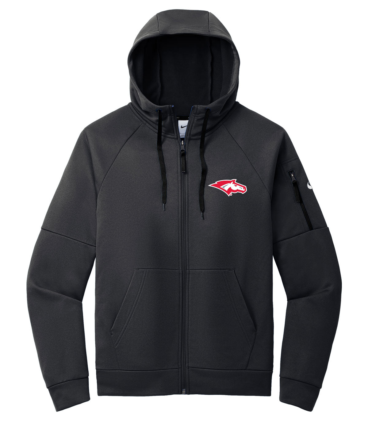 DCG Mustangs Nike Therma-FIT Full-Zip Pocket Fleece Hoodie