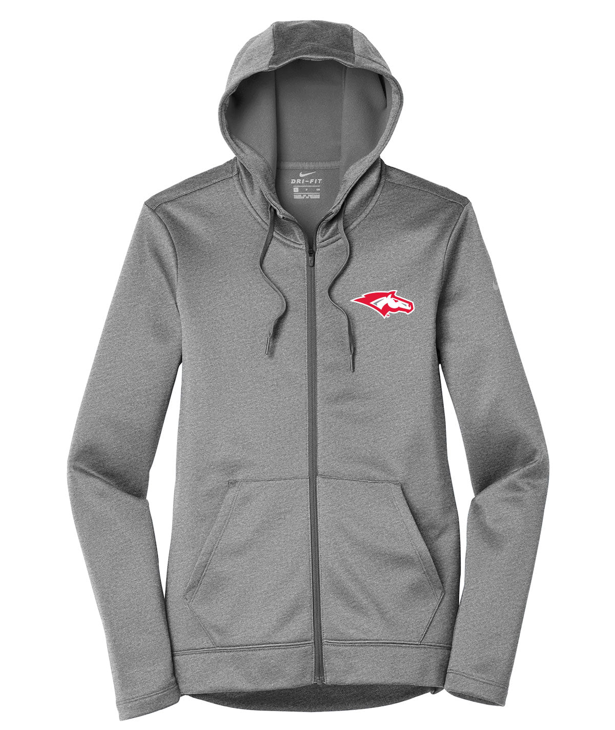 DCG Mustangs Nike Women's Therma-FIT Full-Zip Fleece Hoodie