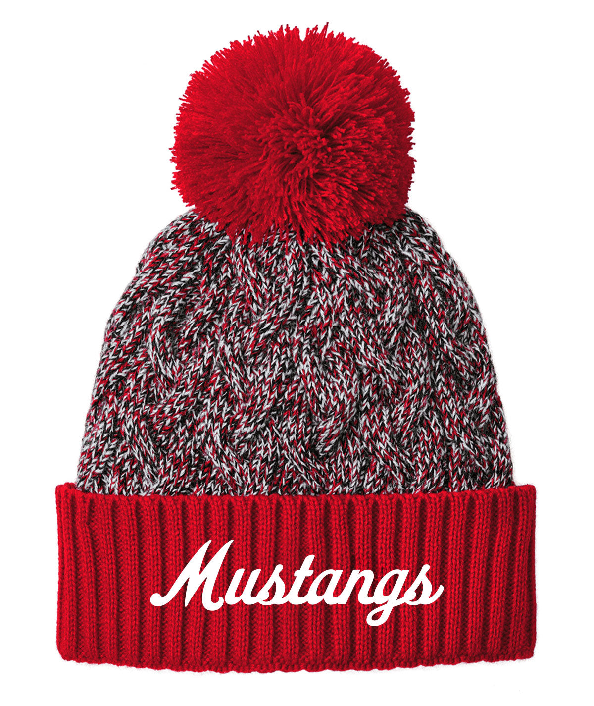 DCG Mustangs New Era Pom Beanie
