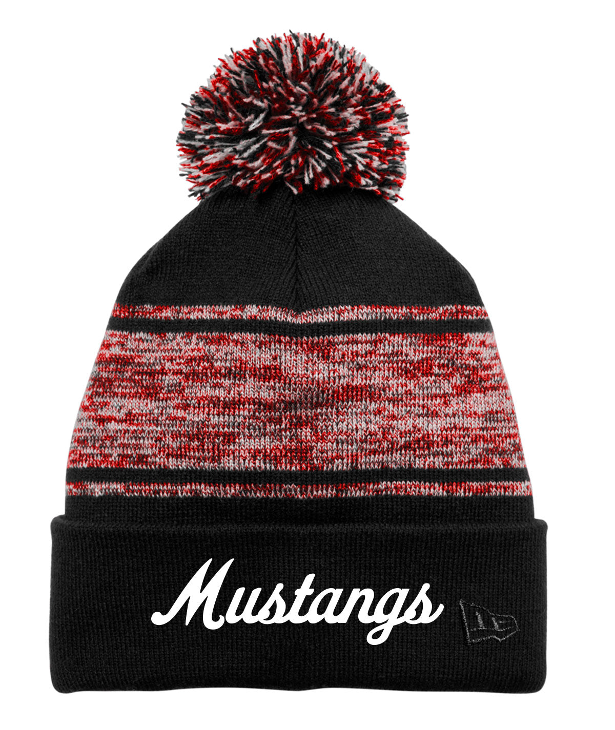 DCG Mustangs New Era Knit Pom Beanie