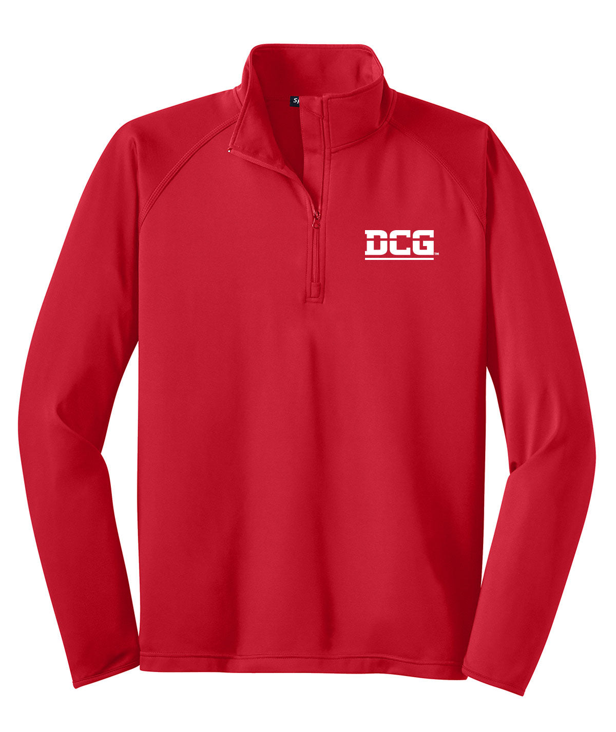 School Pride Mens 1/4 Zip Solid Tall Pullover